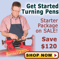 Get started turning pens