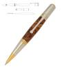 Majestic Squire 22kt 2-micron Gold and Chrome Ballpoint Twist Pen Kit