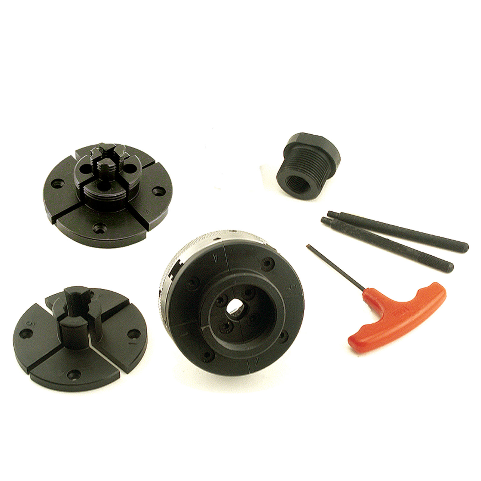 Mini Grip 4 Jaw Lathe Chuck System includes 3 sets of jaws at Penn