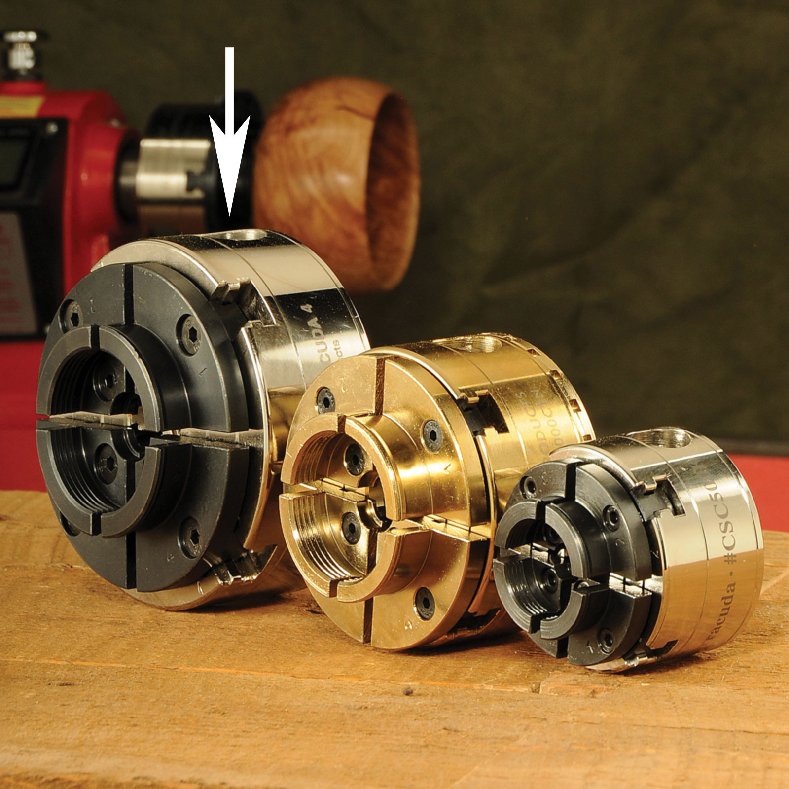 Barracuda4 lathe chuck system at penn state industries