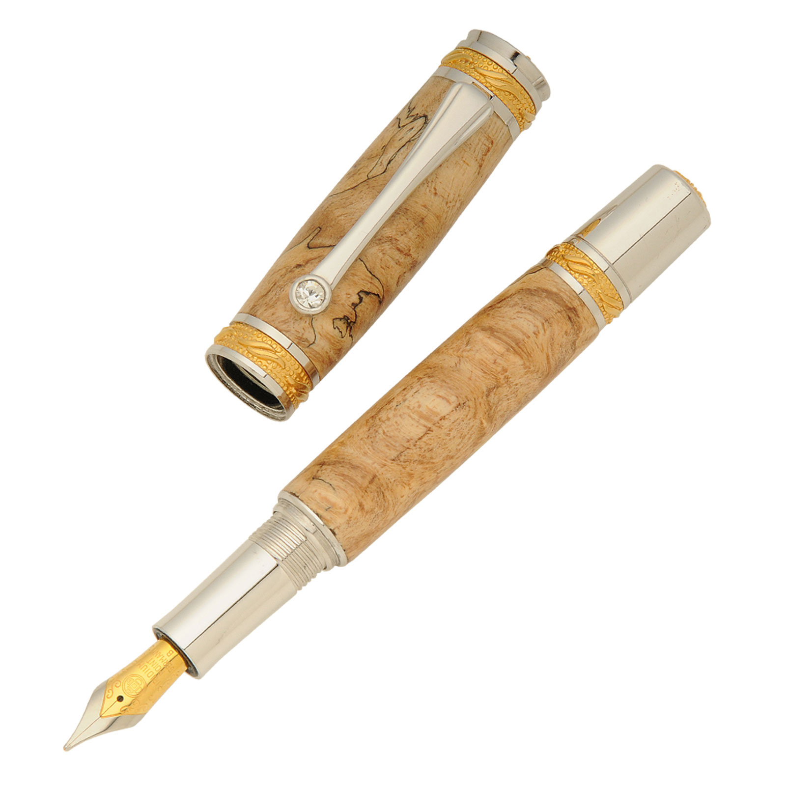 Majestic 22kt Gold/Rhodium Fountain Pen Kit at Penn State Industries