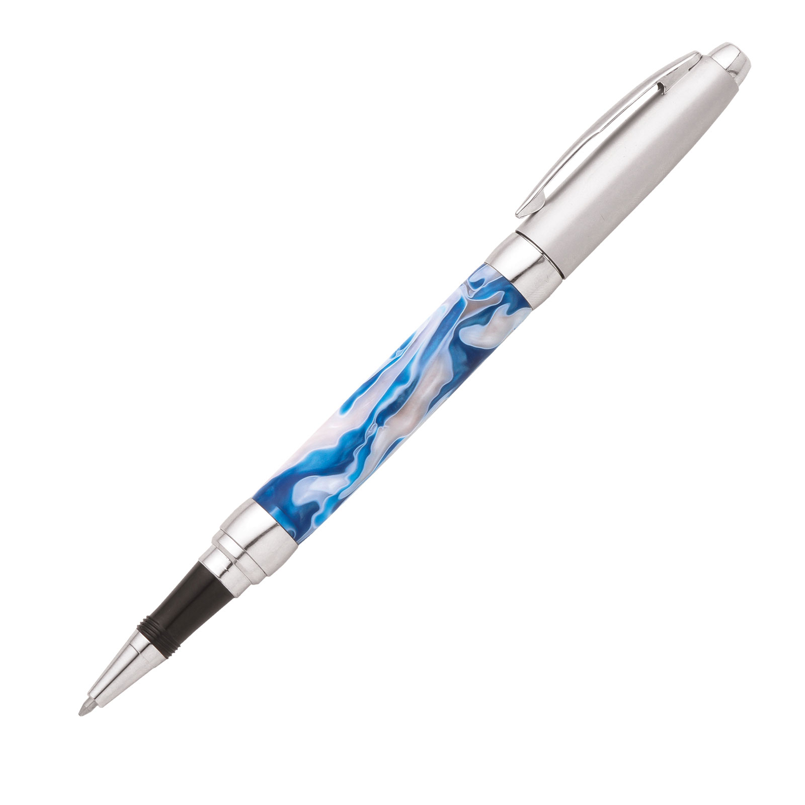 Presimo Chrome and Satin Chrome Rollerball Pen Kit at Penn State Industries