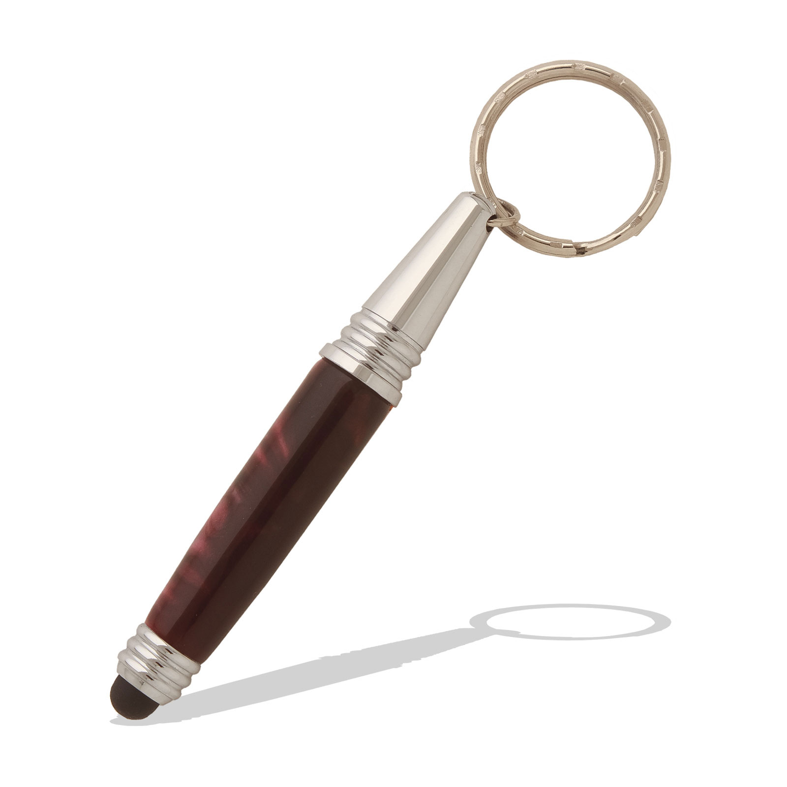 Keychain Pen with Stylus in Chrome at Penn State Industries