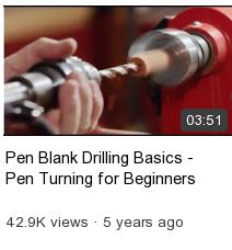 Pen Blank Drilling Basics