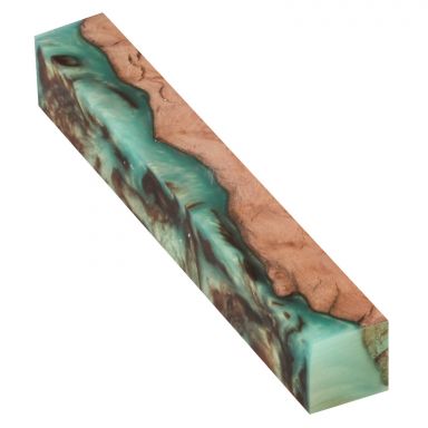 Fiji Mint Chocolate 3/4" x 3/4" x 5" Pen Blank