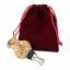 Drawstring Maroon Felt Pouch