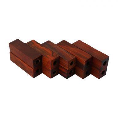 10 Pack Pre-Tubed 7mm Sandalwood EZ Blanks:  9/16 in. x 9/16 in. x 2-1/32 in.