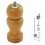 Salt Shaker and Peppermill Combo Kit in Antique Brass