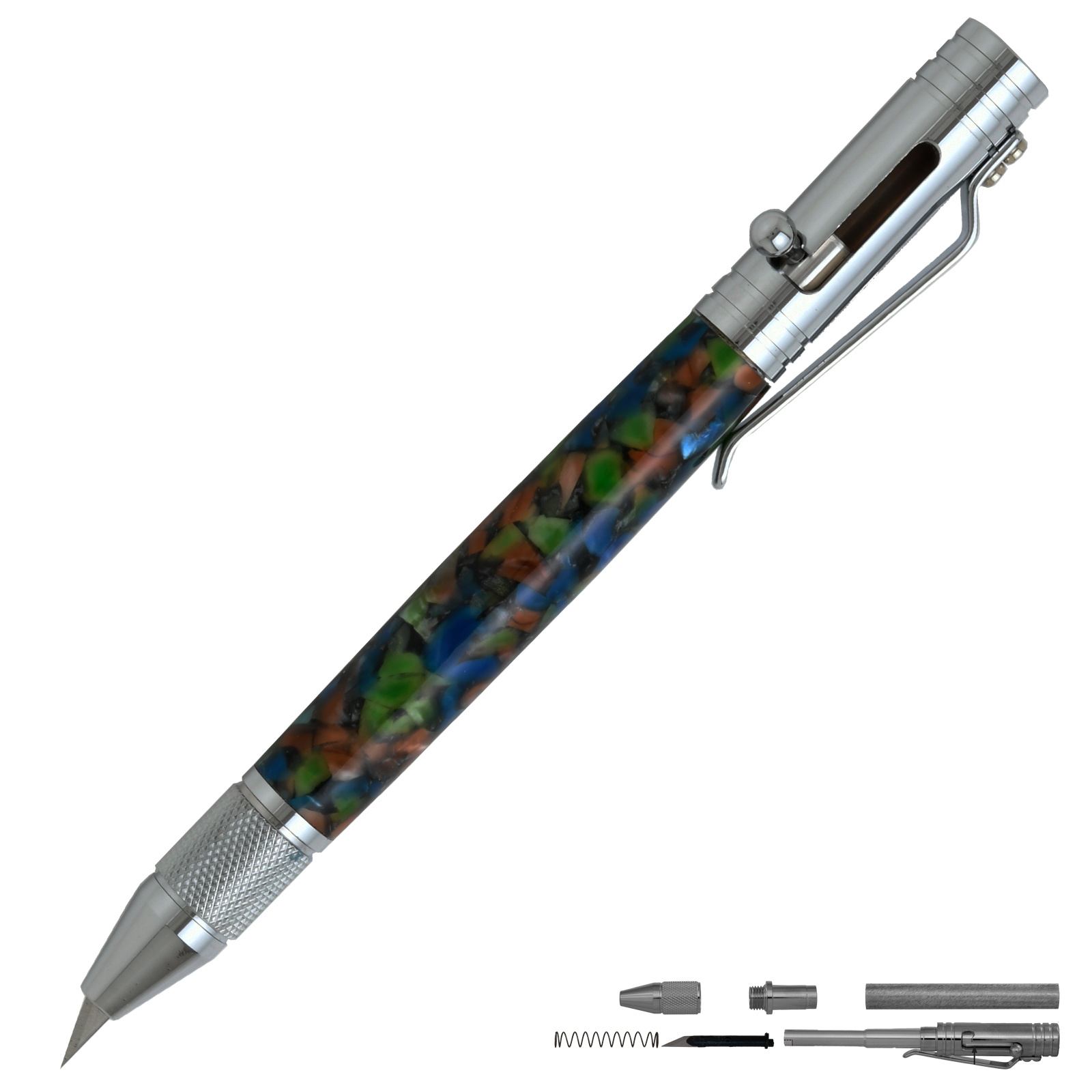 Precision Bolt Action Chrome Hobby Knife Kit at Penn State Industries