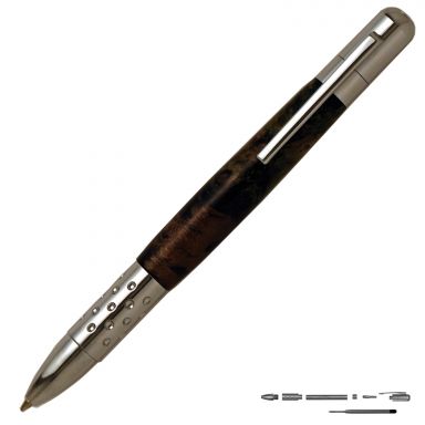 Kole EDC Click Pen Kit in Chrome