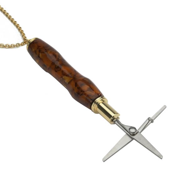 Mini Scissor Necklace Kit in 24kt Gold