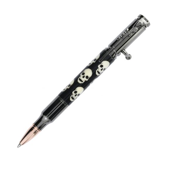Skull V2 Pen Inlay Kit for Bolt Action Pen Kit