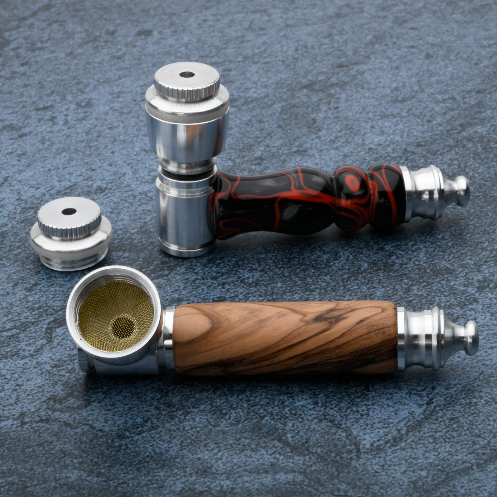 Black 45 Degree Tobacco Pipe parts & accessories - Anodized 1 