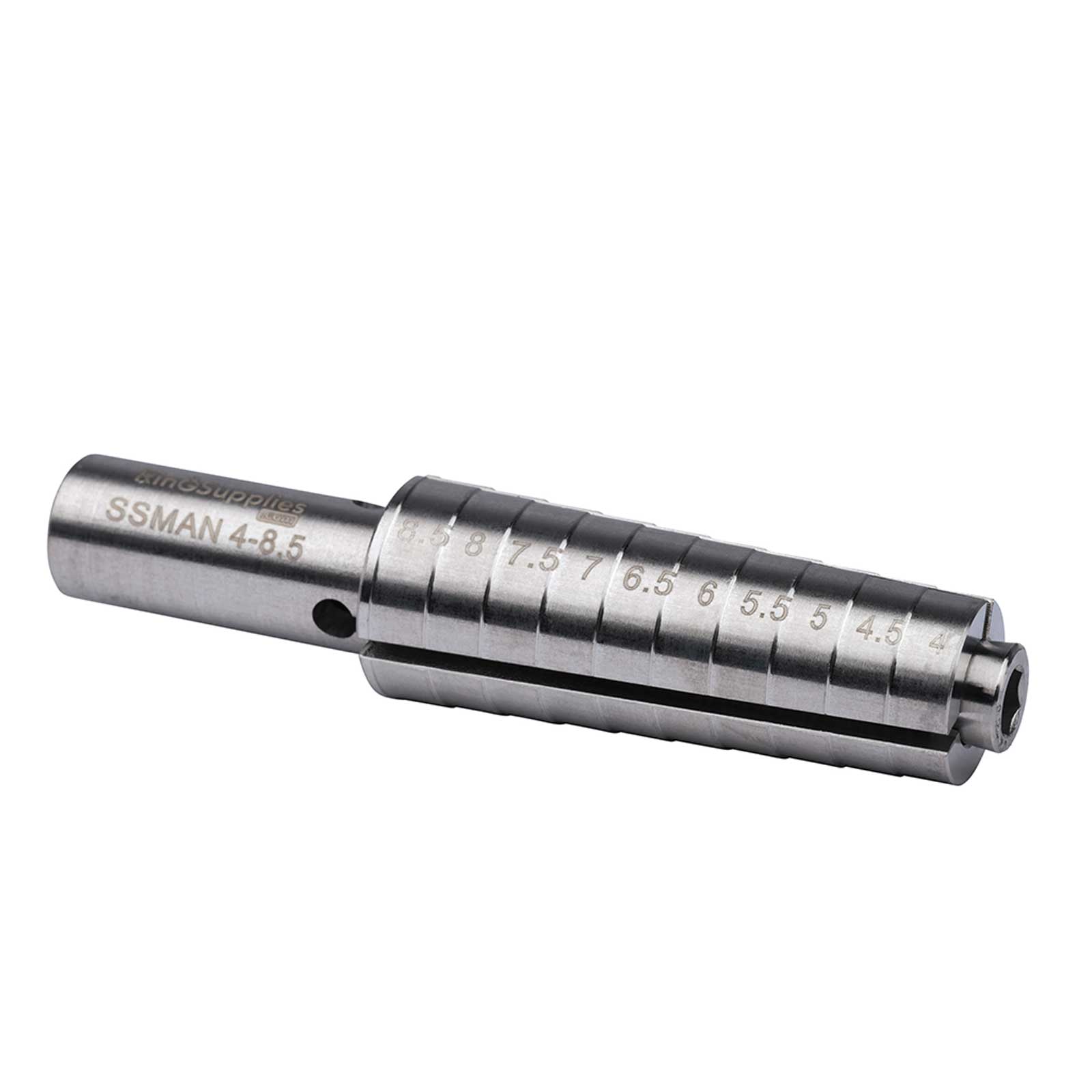 MD325 =Short Aluminum Ring Mandrel = Sizes 4-10