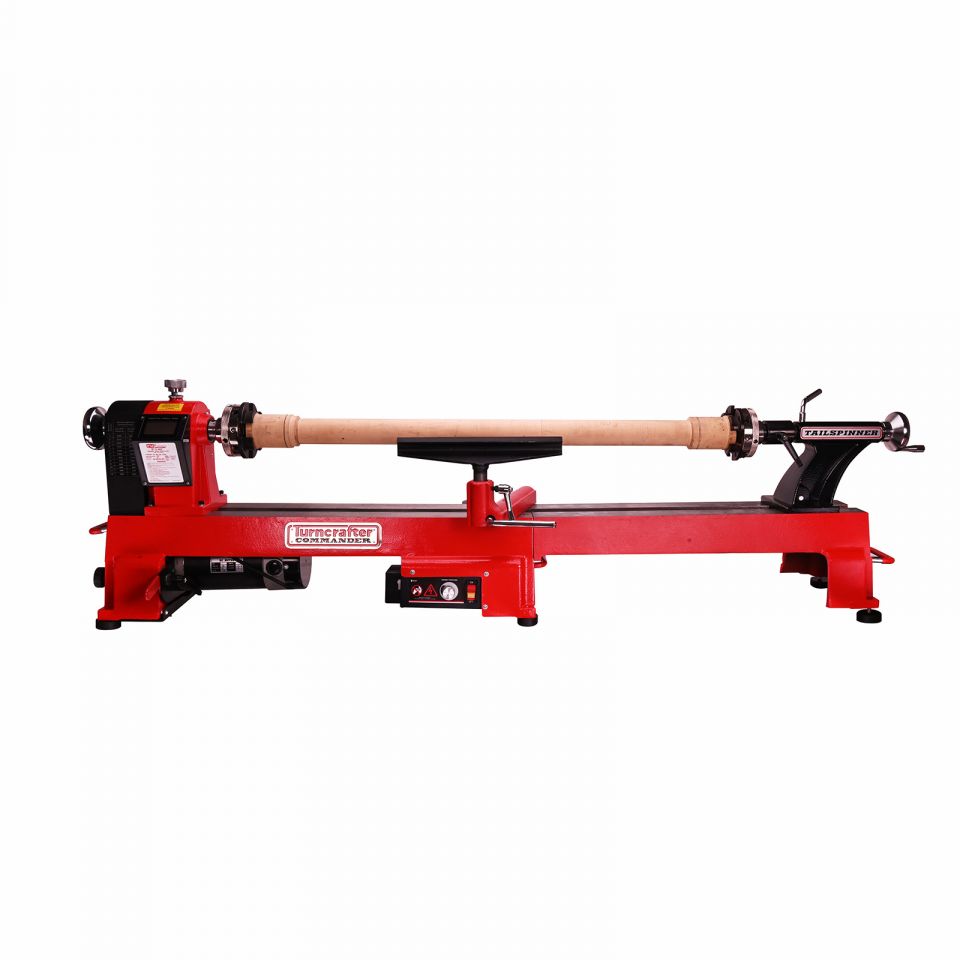 Turncrafter Commander Tailspinner 12 in. Variable Speed Midi Lathe