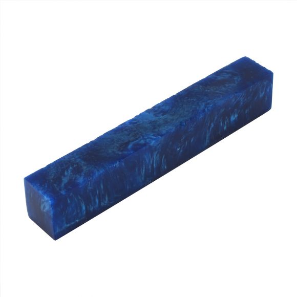 Mica Pearl Blue Silk 3/4 in. x 3/4 in. x 5 in. Pen Blank