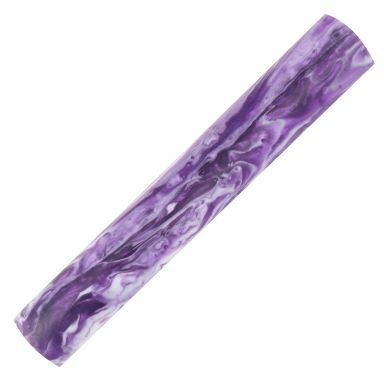 Rhino Purple Passion Swirl 7/8 in. x 7/8 in. x 5 in.   Pen Blank