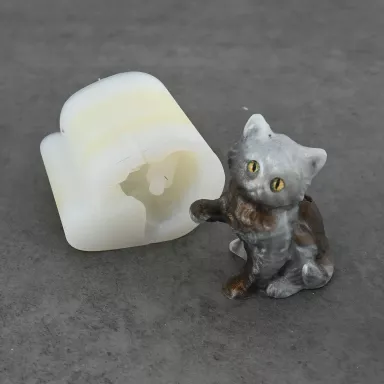 Cat Silicone Mold Pen Stand