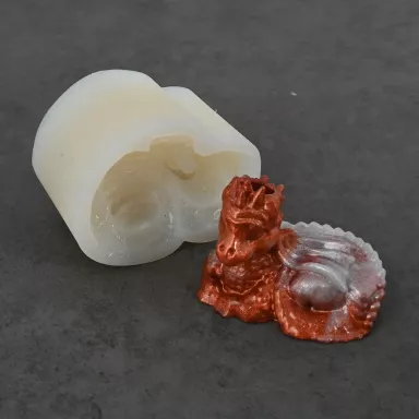 Dragon Silicone Mold Pen Stand
