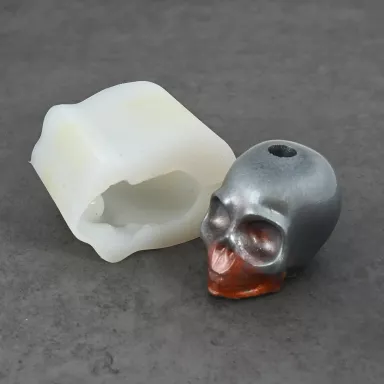 Skull Silicone Mold Pen Stand