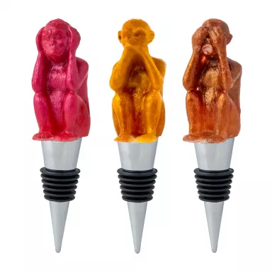 Hear No Evil,  See No Evil, Speak No Evil Bottle Stopper Mold set