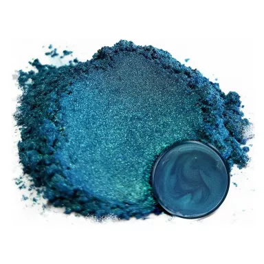 Eye Candy Pigments  Macaw Blue Green Premium Mica Powder, 50g