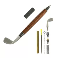 Golf Iron Gun Metal Pen Kit