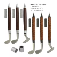 6 Golf Club Pen Kit Starter Set