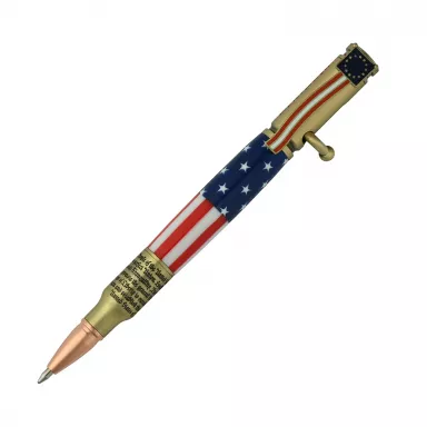 We the People Bolt Action Antique Brass Pen Kit