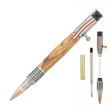 We the People Bolt Action Antique Pewter Pen Kit