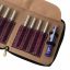 Purple Leather Case for Crochet Hooks