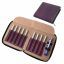 Purple Leather Case for Crochet Hooks