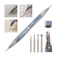 Interchangeable Embossing Stylus Kit in Chrome