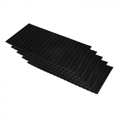 Slotted Flexible Pen Display Plastic Accessory Tray in Black (5 pack)