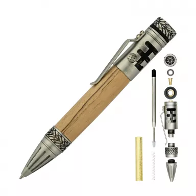 Titan Gearshift Tire Spinner Pen Kit in Antique Pewter