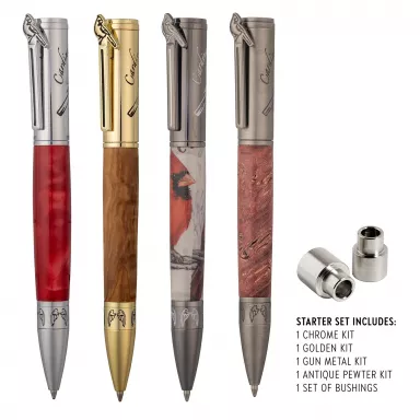 4 Heavenly Messenger Cardinal Ballpoint Twist Pen Kit Starter Set