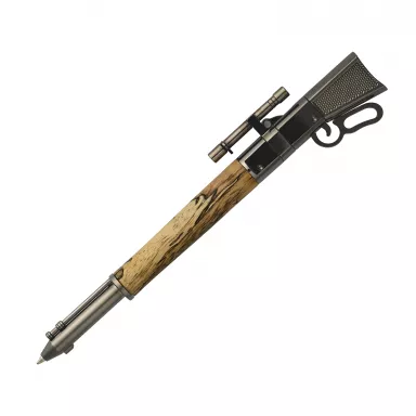 Lever Action Gun Metal Click Pen Kit with Metal Gunstock