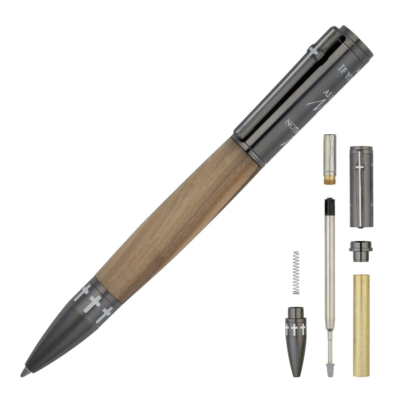 ディスイズアペン Matthew 17:20 Mustard Seed Twist Pen Kit in Gun Metal at Penn