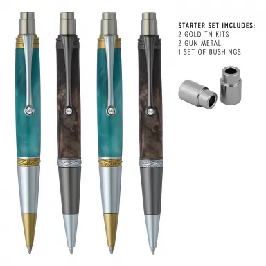 4 Majestic Squire EDC Click Pen Kit Starter Set