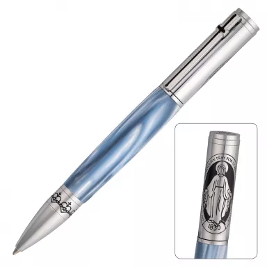 Miraculous Mary Medal Chrome Twist Pen Kit