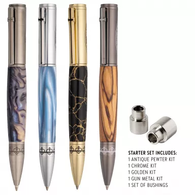 4 Miraculous Mary Medal Twist Pen Kit Starter Set