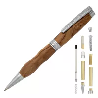 Olive Branch Chrome Twist Pen Kit