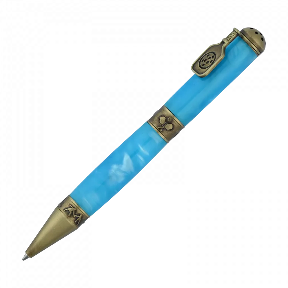 Pickleball Antique Brass Twist Pen Kit at Penn State Industries