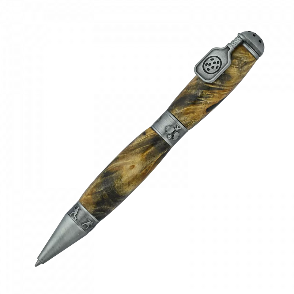 Pickleball Antique Pewter Twist Pen Kit at Penn State Industries