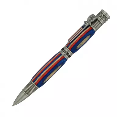 American Patriot Antique Pewter Twist Pen Kit