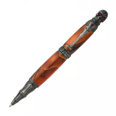 Skull Gun Metal Twist Pen Kit