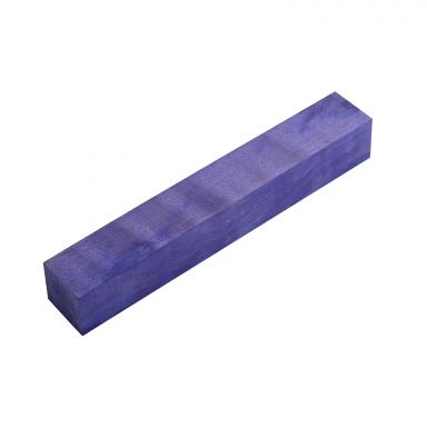 Stabilized Purple Curly Maple 3/4in. X 3/4in. X 5in. Pen Blank