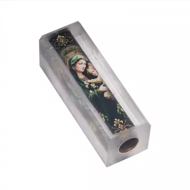 Madonna and Child Mary Label Cast Pen Blank
