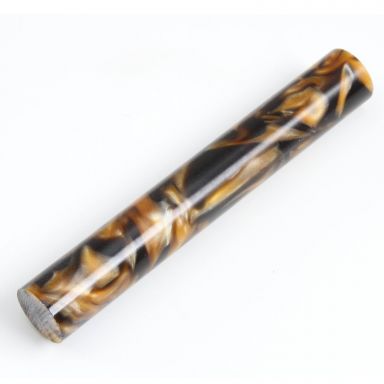 Aquapearl Black and Gold  3/4 in. x 3/4 in. x 5 in. Pen Blank