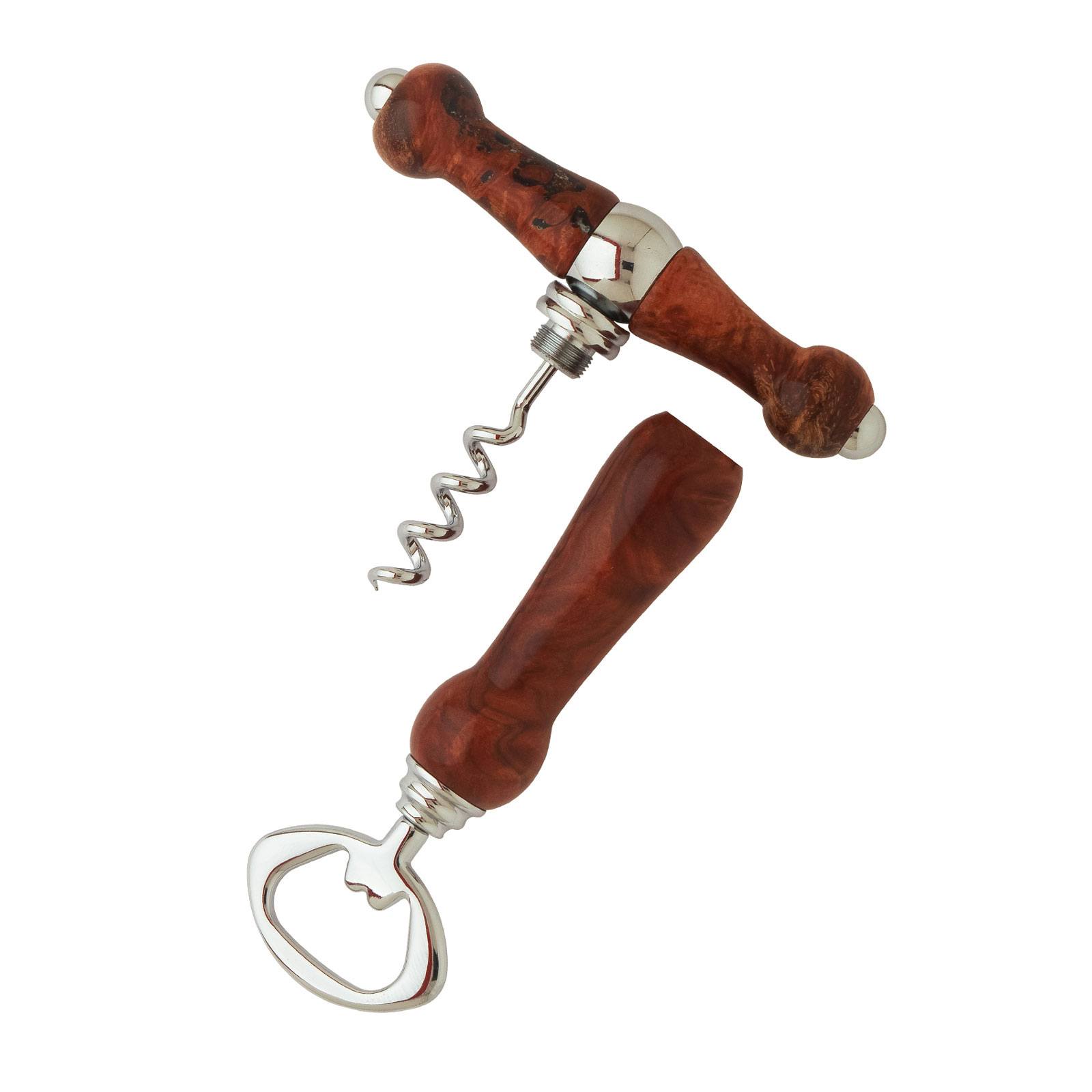 3Pc Wine Bottle Opener Accessory Gift Set Corkscrew Opener Kit